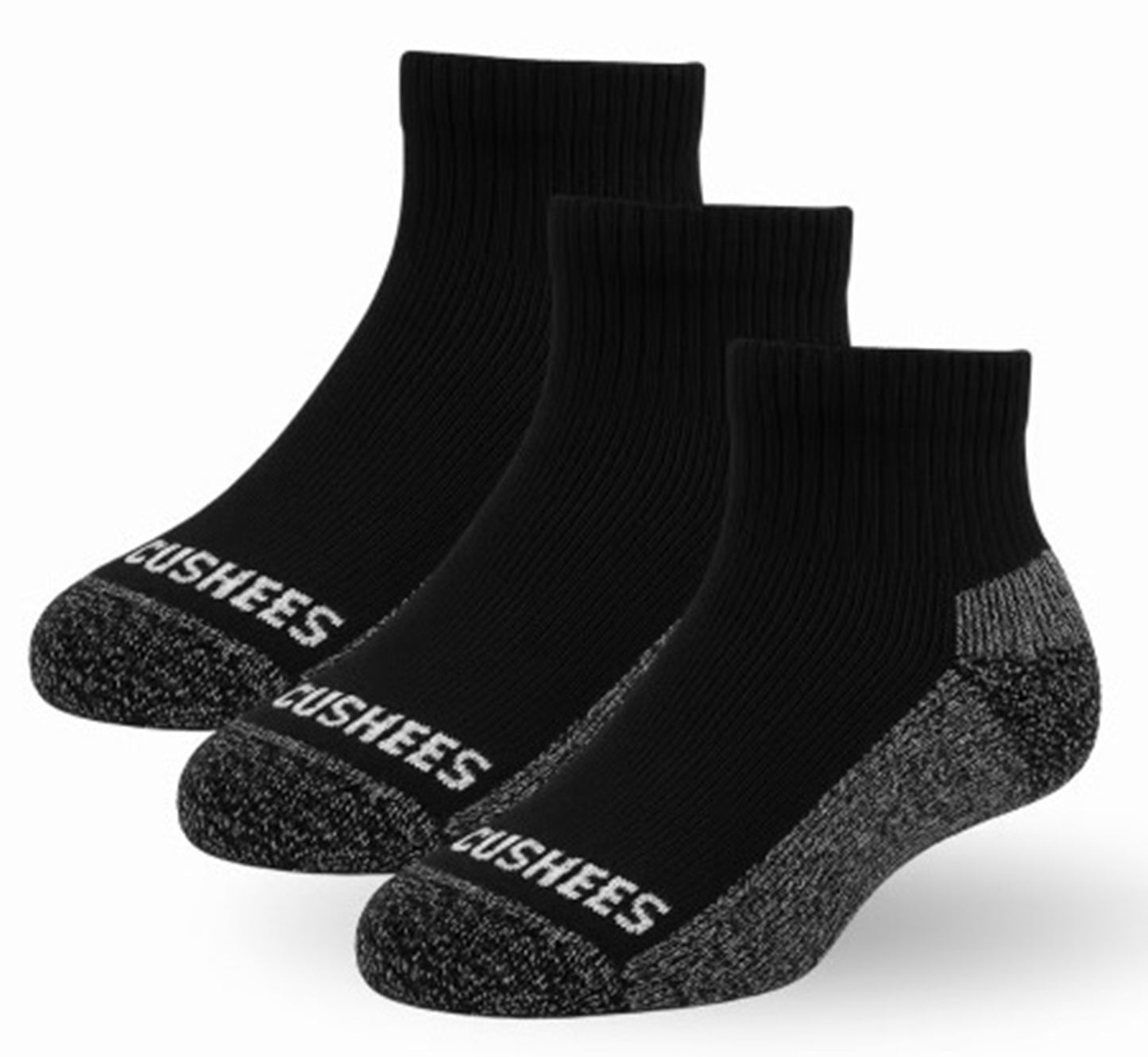 NEW Cushee Socks™ Ankle Socks, Triple Thick w/ grey bottom