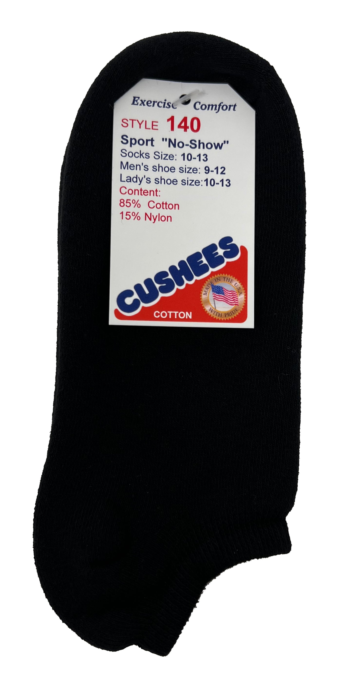 Cushees Comfort™ No-Show socks, Double Thick