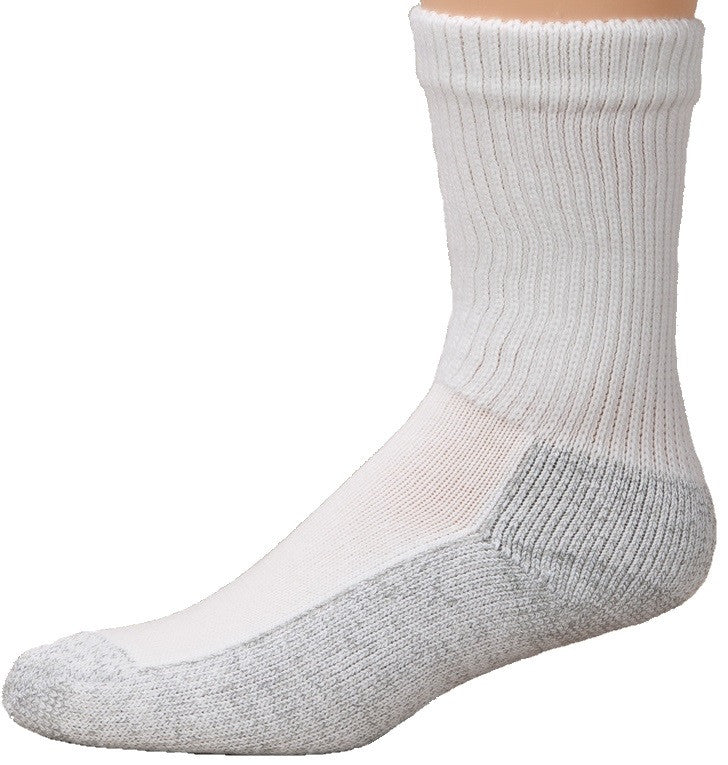 Cushees Comfort™ Crew Socks, Triple Thick w/ grey bottom